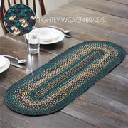 Pine Grove Jute Oval Runner 13x36 (2 Piece Buy One, Get One Free Bundle)