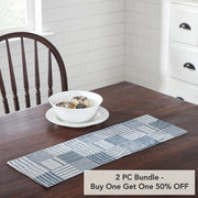 Sawyer Mill Blue Runner Quilted 8x24 (2 Piece Buy One, Get One Free Bundle)