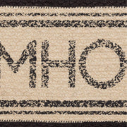 Sawyer Mill Charcoal Creme Farmhouse Jute Oval Runner 8x24 (2 Piece Buy One, Get One Free Bundle)