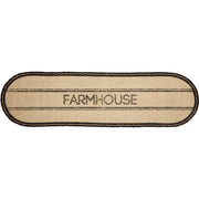 Sawyer Mill Charcoal Creme Farmhouse Jute Runner 13x48 (2 Piece Buy One, Get One Free Bundle)
