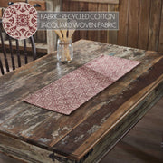 Custom House Burgundy Tan Jacquard Runner 12x36 (2 Piece Buy One, Get One Free Bundle)