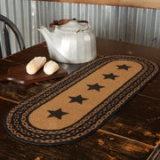 Farmhouse Jute Runner Stencil Stars 13x36 (2 Piece Buy One, Get One Free Bundle)