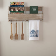 Sawyer Mill Blue Barn Muslin Bleached White Tea Towel 19x28 (3 Piece Buy One, Get One Free Bundle)