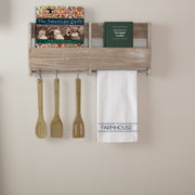 Sawyer Mill Blue Farmhouse Muslin Bleached White Tea Towel 19x28 (3 Piece Buy One, Get One Free Bundle)