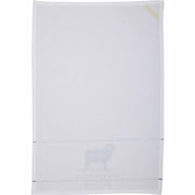 Sawyer Mill Blue Lamb Muslin Bleached White Tea Towel 19x28 (3 Piece Buy One, Get One Free Bundle)