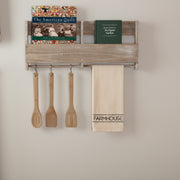 Sawyer Mill Charcoal Farmhouse Muslin Unbleached Natural Tea Towel 19x28 (3 Piece Buy One, Get One Free Bundle)