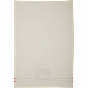 Sawyer Mill Red Tractor Muslin Unbleached Natural Tea Towel 19x28 (3 Piece Buy One, Get One Free Bundle)