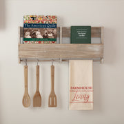 Sawyer Mill Red Farmhouse Living Muslin Unbleached Natural Tea Towel 19x28 (3 Piece Buy One, Get One Free Bundle)