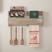 Sawyer Mill Red Chicken Muslin Unbleached Natural Tea Towel 19x28 (3 Piece Buy One, Get One Free Bundle)