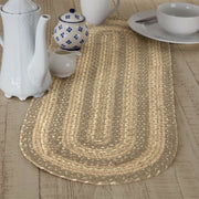 Cobblestone Jute Oval Runner 13x36 (3 Piece Buy One, Get One Free Bundle)