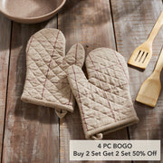 Connell Oven Mitt Set of 2 (4 Piece Buy One, Get One Free Bundle)