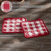 Annie Buffalo Check Red Oven Mitt Set of 2 (4 Piece Bundle)
