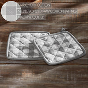 Annie Buffalo Check Grey Oven Mitt Set of 2 (4 Piece Bundle)