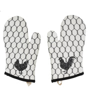 Down Home Oven Mitt Set of 2 (4 Piece Bundle)