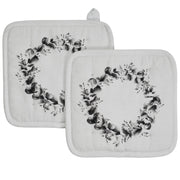 Finders Keepers Eucalyptus Pot Holder Set of 2 8x8 (4 Piece Buy One, Get One Free Bundle)
