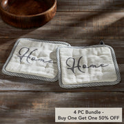 Finders Keepers Home Pot Holder Set of 2 8x8 (4 Piece Buy One, Get One Free Bundle)