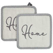 Finders Keepers Home Pot Holder Set of 2 8x8 (4 Piece Buy One, Get One Free Bundle)