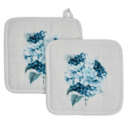 Finders Keepers Hydrangea Pot Holder Set of 2 8x8 (4 Piece Buy One, Get One Free Bundle)