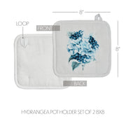 Finders Keepers Hydrangea Pot Holder Set of 2 8x8 (4 Piece Buy One, Get One Free Bundle)