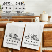 Down Home 5 Star Review Tea Towel Set of 2 19x28 (4 Piece Buy One, Get One Free Bundle)