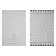 Down Home In My Kitchen Tea Towel Set of 2 19x28 (4 Piece Buy One, Get One Free Bundle)