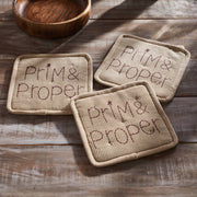 Connell Prim & Proper Pot Holder Set of 3 8x8 (6 Piece Buy One, Get One Free Bundle)