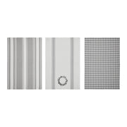 Finders Keepers Eucalyptus Tea Towel Set of 3 19x28 (6 Piece Buy One, Get One Free Bundle)