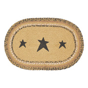Kettle Grove Jute Placemat Stencil Stars 12x18 (6 Piece Bundle)