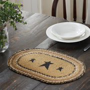 Kettle Grove Jute Placemat Stencil Stars 10x15 (6 Piece Bundle)