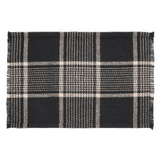 Eston Black Tan Plaid Runner 12x36 (7 Piece Bundle)