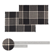 Eston Black Tan Plaid Runner 12x48 (7 Piece Bundle)