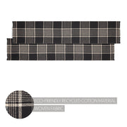 Eston Black Tan Plaid Runner 12x60 (7 Piece Bundle)