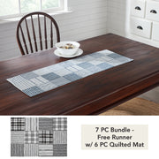 Sawyer Mill Blue Runner Quilted 12x36 (7 Piece Bundle)