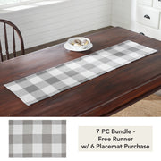 Annie Buffalo Check Grey Runner 12x48 (7 Piece Bundle)
