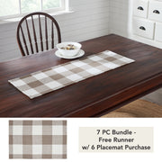 Annie Buffalo Check Portabella Runner 12x36 (7 Piece Bundle)