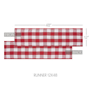 Annie Red Check Runner 12x48 (7 Piece Bundle)