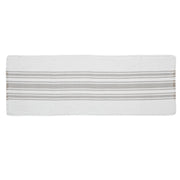 Antique White Stripe Dove Grey Indoor/Outdoor Runner 12x36 (7 Piece Bundle)
