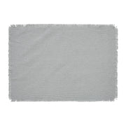 Burlap Dove Grey Runner Fringed 12x48 (7 Piece Bundle)