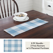 Annie Buffalo Check Blue Runner 8x24 (8 Piece Bundle)