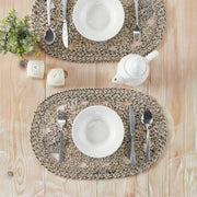 Celeste Blended Pebble Indoor/Outdoor Placemat 13x19 (8 Piece Bundle)