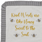 Embroidered Bee Honey Pillow 18x18 (2PC Bundle)