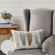 Burlap Applique Carrot Pillow 14x22 (2PC Bundle)