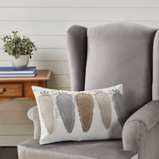Burlap Applique Carrot Pillow 14x22 (2PC Bundle)