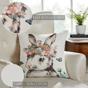 Garden Bunny Pillow 18x18 (2PC Bundle)