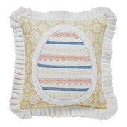 Easter Egg Applique Pillow 18x18 (2PC Bundle)