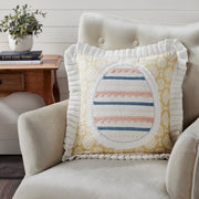 Easter Egg Applique Pillow 18x18 (2PC Bundle)