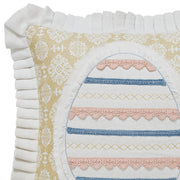 Easter Egg Applique Pillow 18x18 (2PC Bundle)