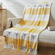 Buzzy Bees Woven Throw 50x60 (2PC Bundle)