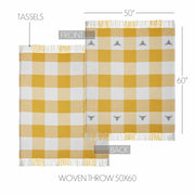 Buzzy Bees Woven Throw 50x60 (2PC Bundle)