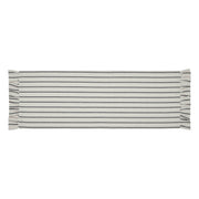 Kaila Ticking Stripe Ruffled Runner 12x36 (2PC Bundle)